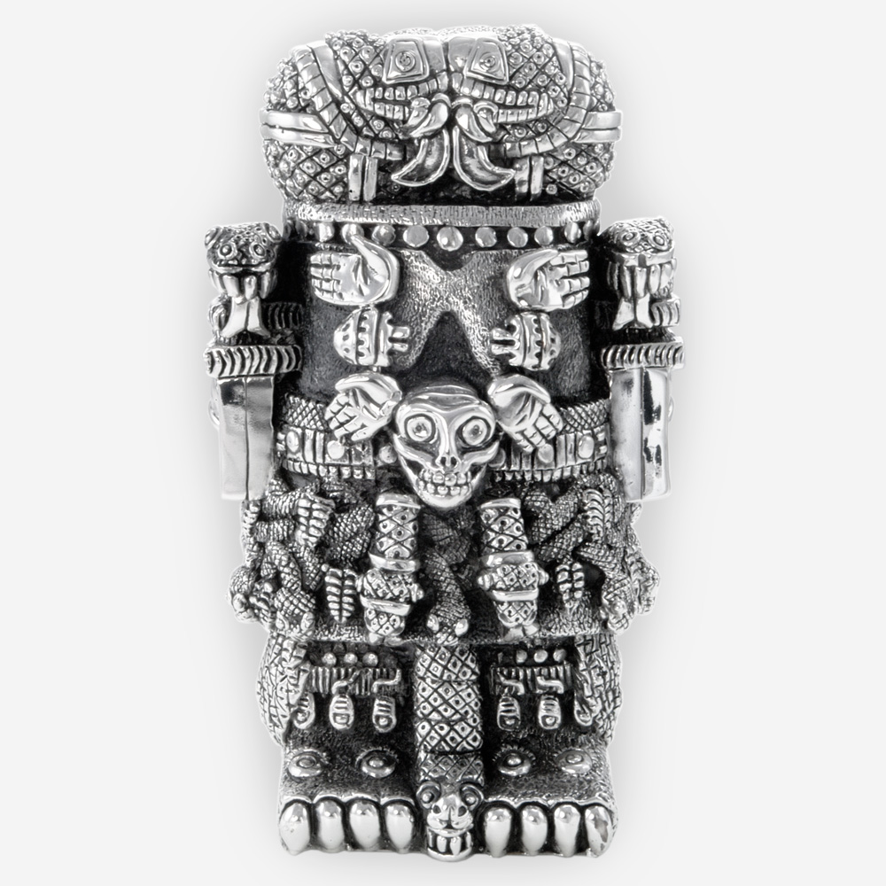 Escultura de la Diosa Azteca Coatlicue, hecha mediante proceso de electroformado.